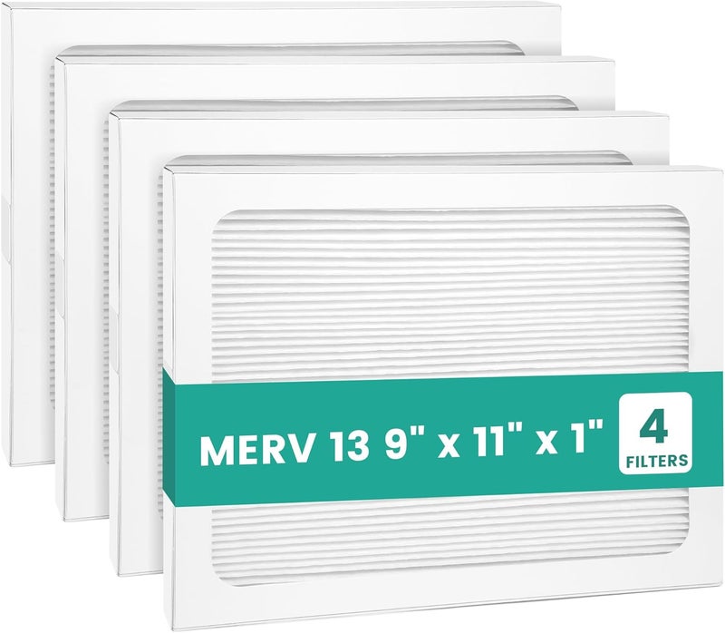 Pelano 9 x 11 x 1 MERV 13 Replacement Dehumidifier Filter Compatible with Santa Fe Compact70, Ultra70, Element, Compact2, UA 65H dehumidifier Models, Upgraded, 4 Pack - Image 1